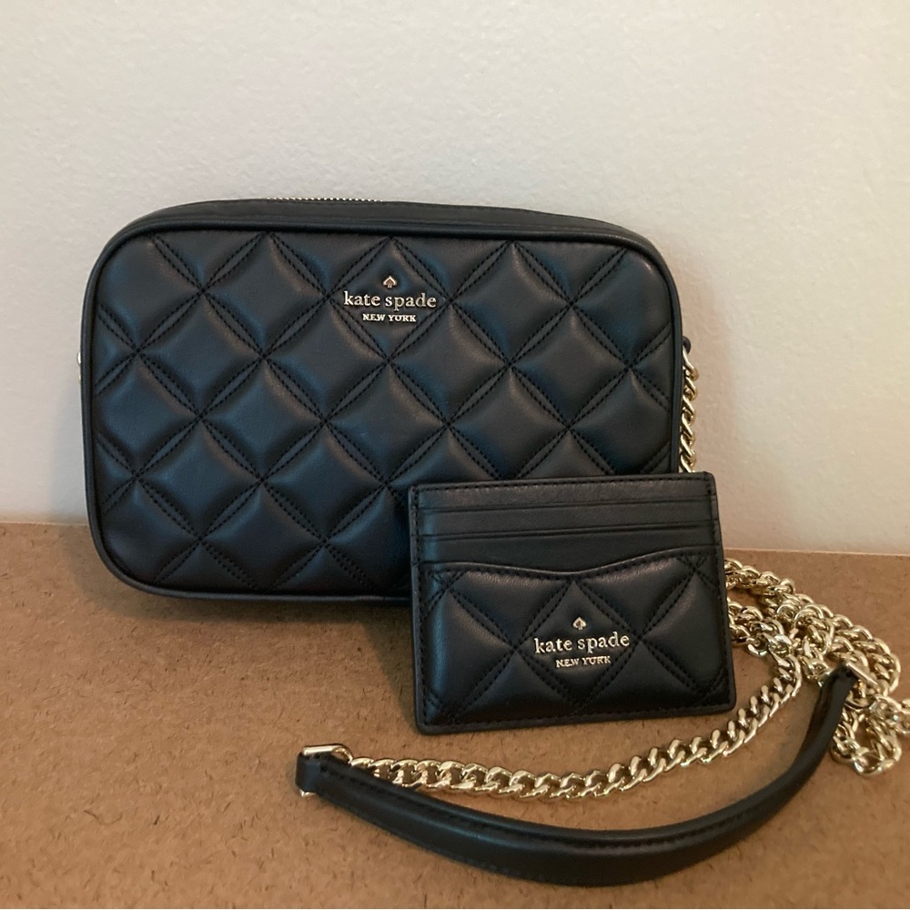 Kate Spade Quilted Crossbody Card Case Set